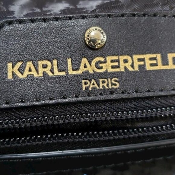 NWT Karl Lagerfeld w/COA Rainbow Striped Tote Bag - Picture 8 of 11